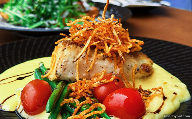 All-day Dining with a View - Seared Sea Bass at Canopy Jurong Lake Gardens