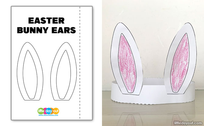 Bunny Ears Craft Template: Make A Cute Headband - Little Day Out