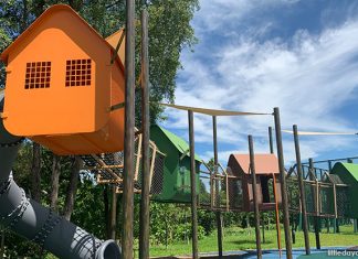 Yishun N8 Park & Playground: Colourful Houses & Green Spaces