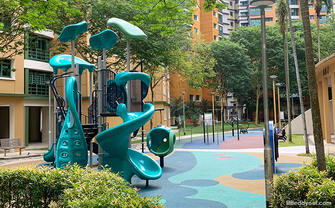 Green HDB Playground in Woodlands