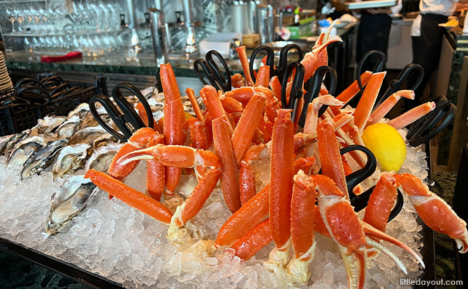 Snow Crab Legs on Ice