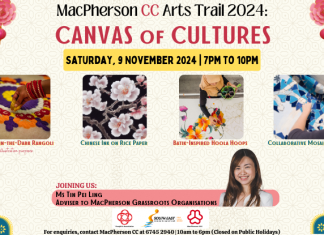 Join The "Canvas of Cultures" Night Arts Trail At MacPherson Community Club On 9 November 2024!