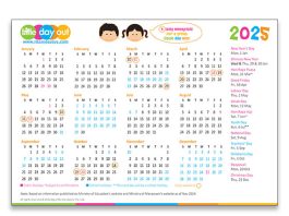 Little Day Out's 2025 Calendar & Singapore Public Holidays & MOE School Holidays 2025