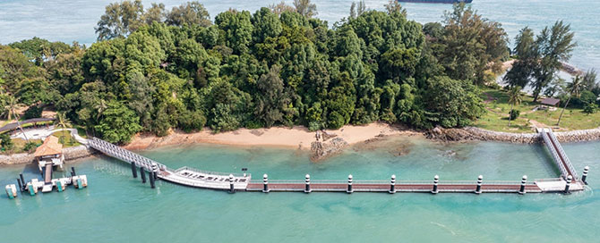 Floating Boardwalk that Also Serves as a Coral Nursery