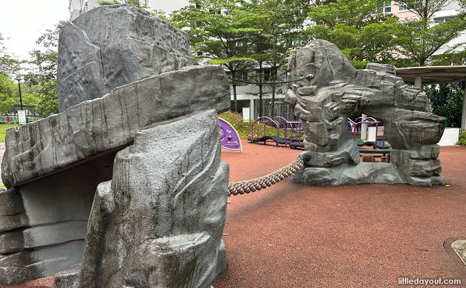 Rope Bridge at Boon Lay View Playground