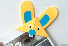 Bunny Corner Bookmark: DIY Origami Fun For Kids