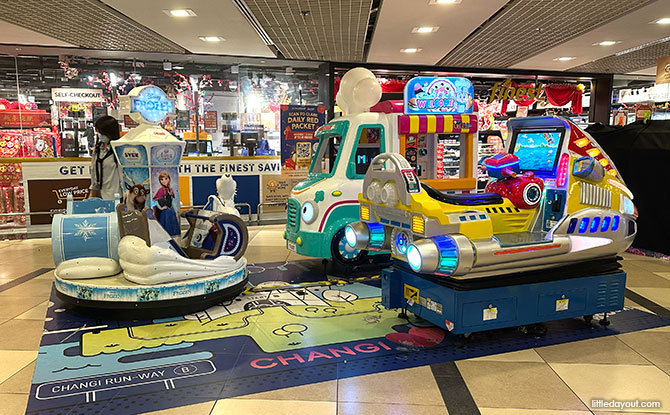 Kiddy rides at Changi Airport Terminal 3