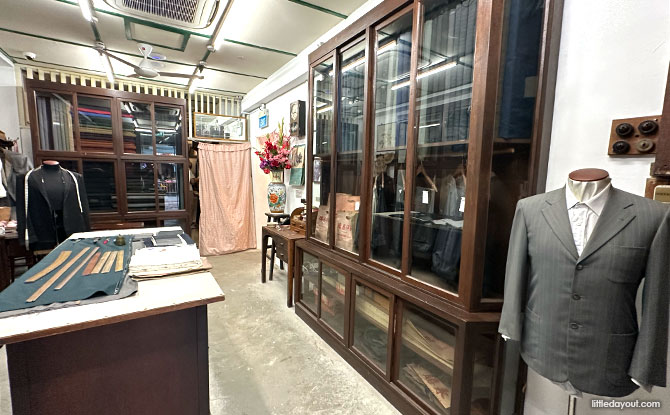 Tailor's shop at Chinatown Heritage Centre