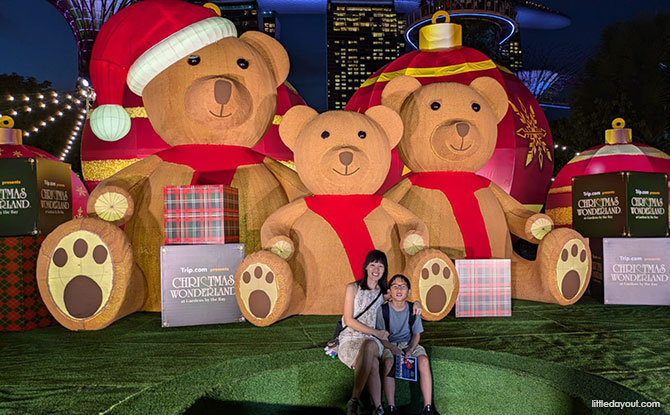 Light Displays including Merry Bears