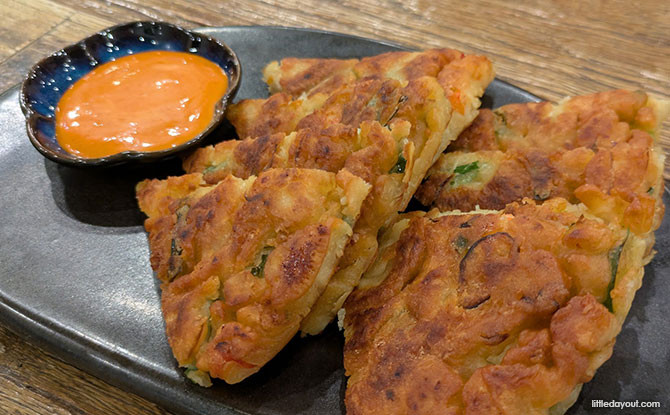 Korean seafood pancake