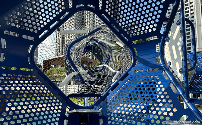 Clementi NorthArc Playground - Blue Pods and Tunnels