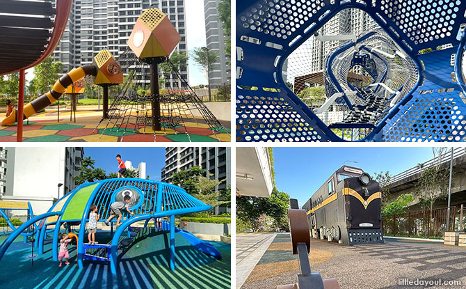 Clementi NorthArc Playgrounds: Bee Hives, Whale, Train & More