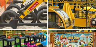 Dig Dig Land: Construction Playground With Kid-Sized Excavators & Cranes