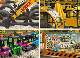 Dig Dig Land: Construction Playground With Kid-Sized Excavators & Cranes