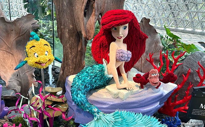 The Little Mermaid at Disney Garden of Wonder