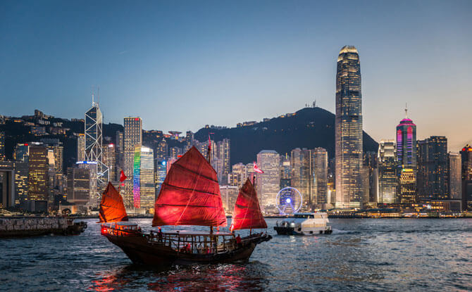 Take the DUKLING cruise down Victoria Harbour in Hong Kong