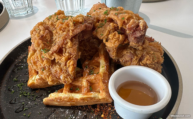 Singaporean Har Cheong Gai Waffles