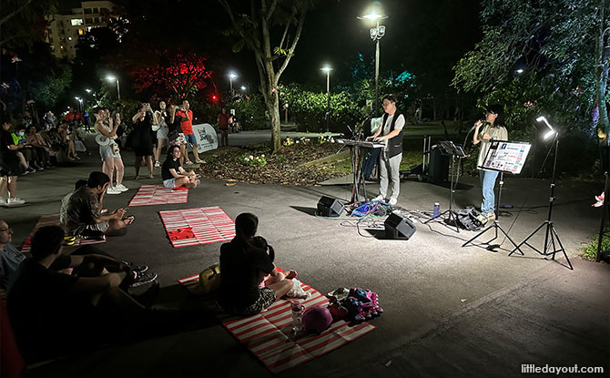 Nighttime performances at CCK Park