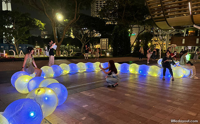 i Light Singapore Art Installations at South Beach - Lumi