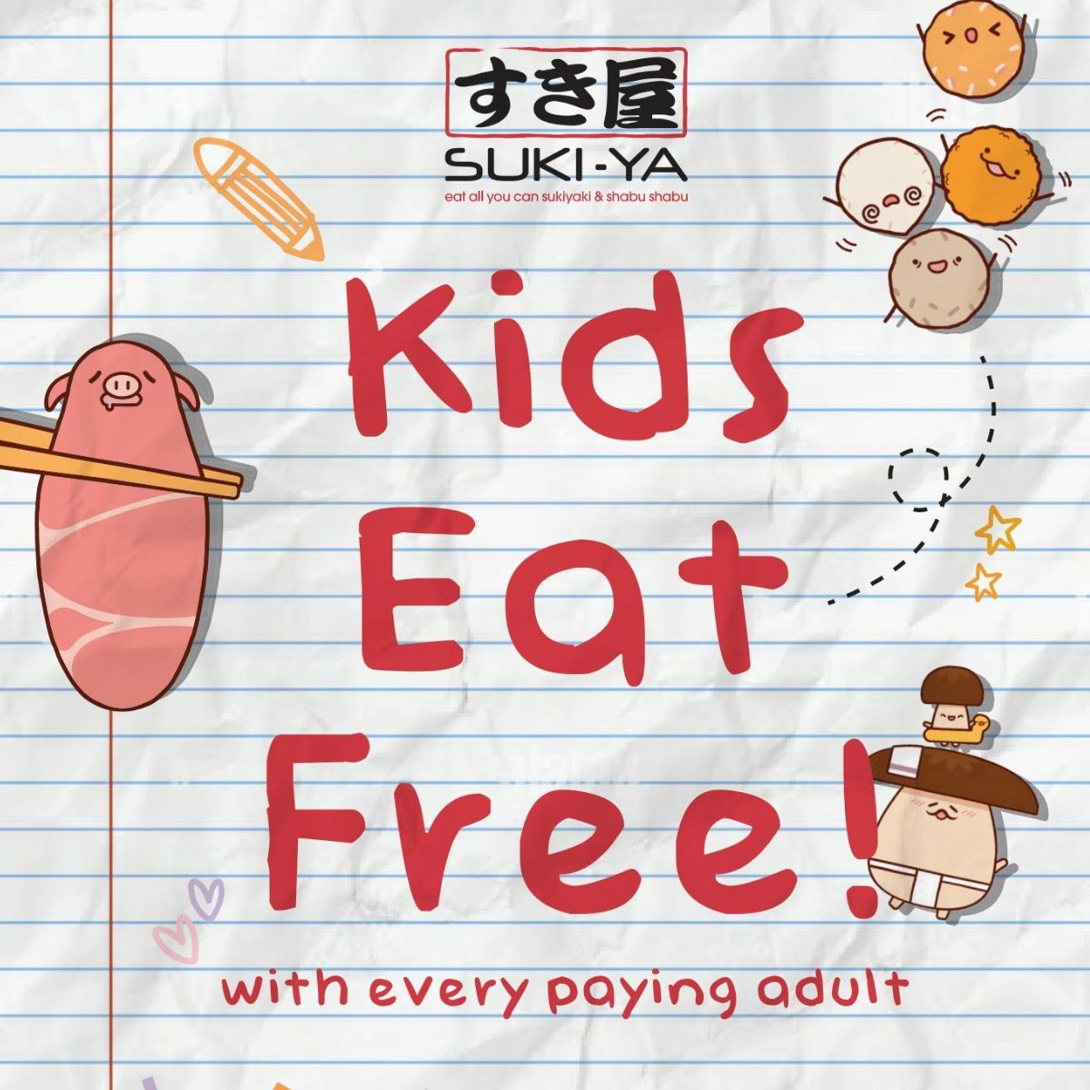 suki ya kids eat free