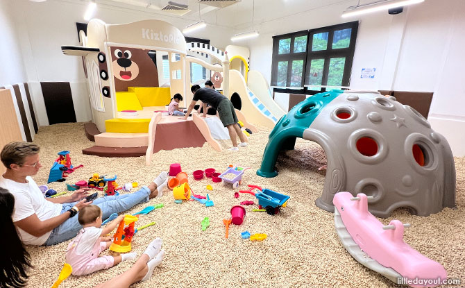 Play areas at Kiztopia Prestige indoor playground at New Bahru