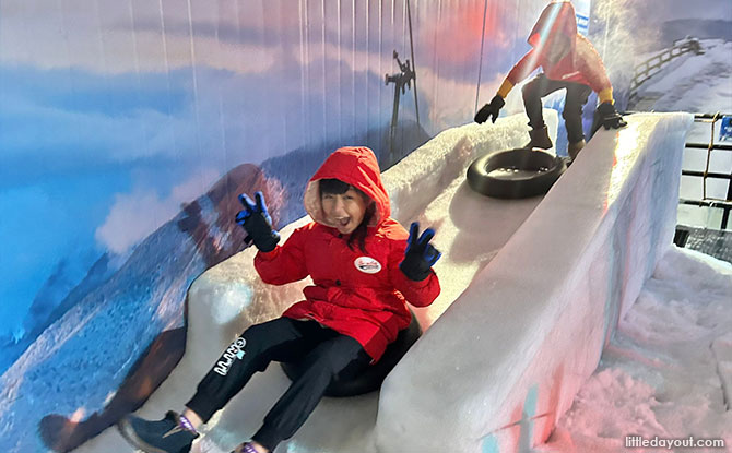 Ice slide at Korea Winter Festival