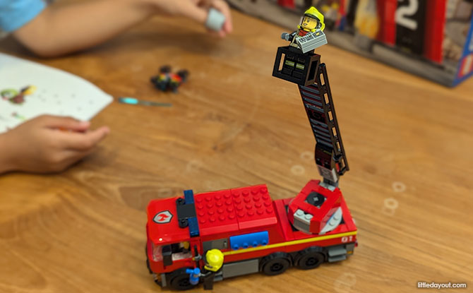 Completed Fire Truck with ladder