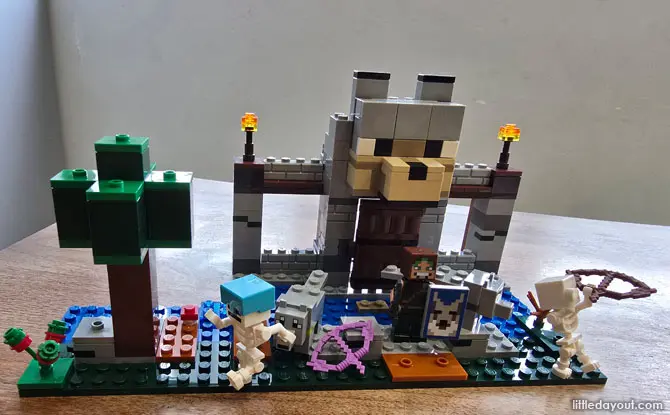 lego wolf stronghold key visual LEGO MINECRAFT 21261 The Wolf Stronghold Review