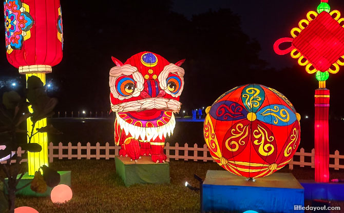 Lantern Sets at Fiscus Lawn, Chinese Garden