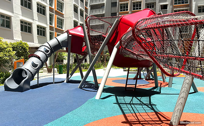 Cocoon Skywalk at the MacPherson Blossom Playground