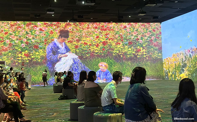 Stunning visuals at the Monet Inside experience