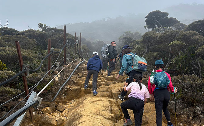 Heading to the Laban Rata Resthouse