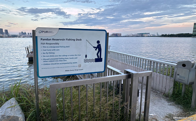 Fishing decks at Pandan Reservoir