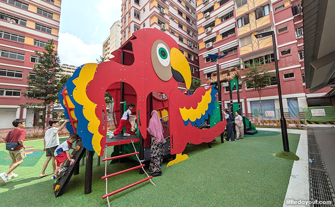 Parrot Playground At 274 Choa Chu Kang Ave 2: Flock Down For Some Neighbourhood Fun