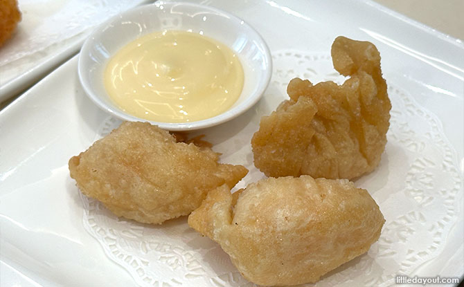 Deep-fried Prawn Dumpling with Salad Cream