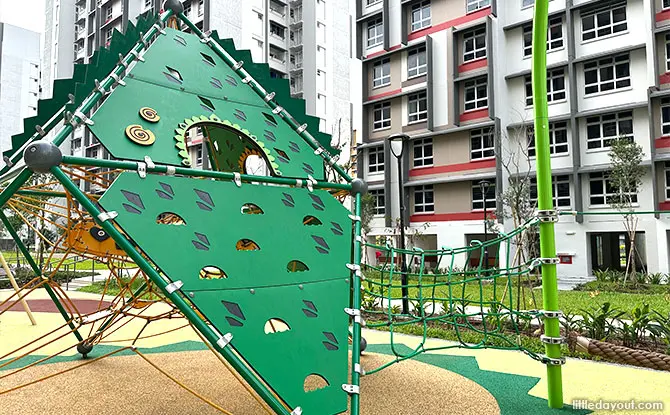 Durian-themed climbing frame