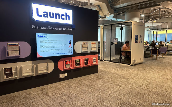 Launch area at Punggol Regional Library