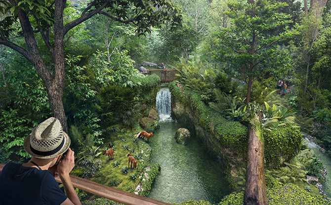 Flexible Habitats and Animals at Rainforest Wild Asia