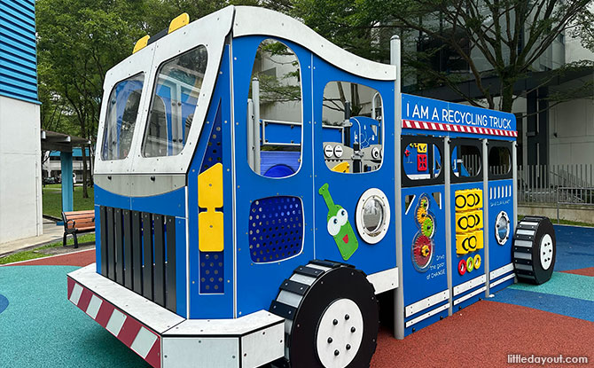 Bringing Home the Message at the Recycling Truck Playground