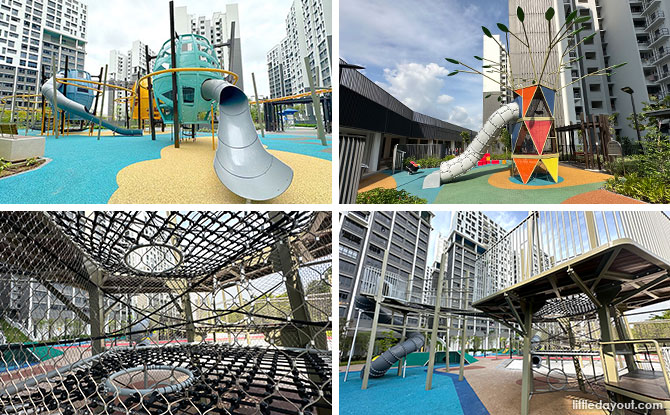 Rivervale Shores Playground: Flying Birds Nests, Climbing Nets & More