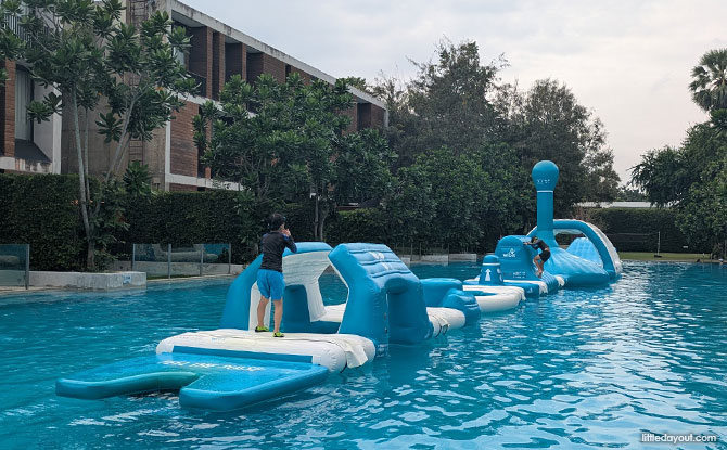 Inflatable obstacle course