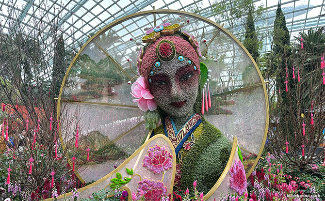 5 Highlights At Spring Blossoms Legend of Lady White Snake, Flower Dome, Gardens By The Bay