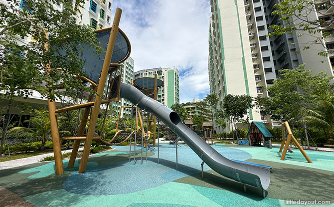 Tampines GreenDew Playground: Penguins, Desert Cactus & Climbing Tower Playgrounds