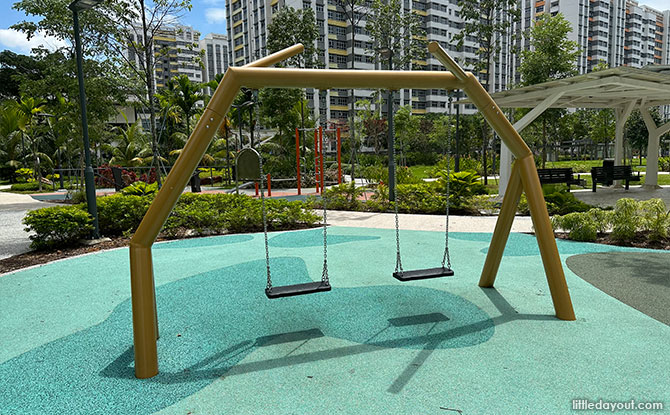 Swings at Tampines GreenDew Park