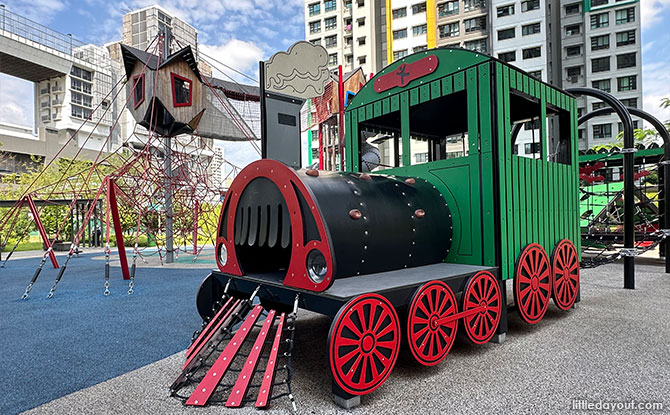 Teck Whye View Playground: Train Locomotive Steam Adventure