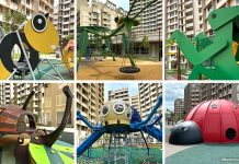 Tengah Insect Playgrounds: Bee, Mantis, Leaf Insect, Rhino Beetle, Ladybug & Spider At Garden Court & Terrace