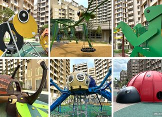 Tengah Insect Playgrounds: Bee, Mantis, Leaf Insect, Rhino Beetle, Ladybug & Spider At Garden Court & Terrace