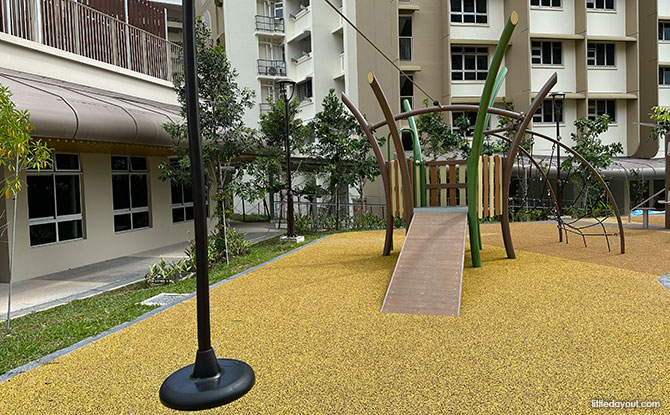 zipline at the Tengah insect playground