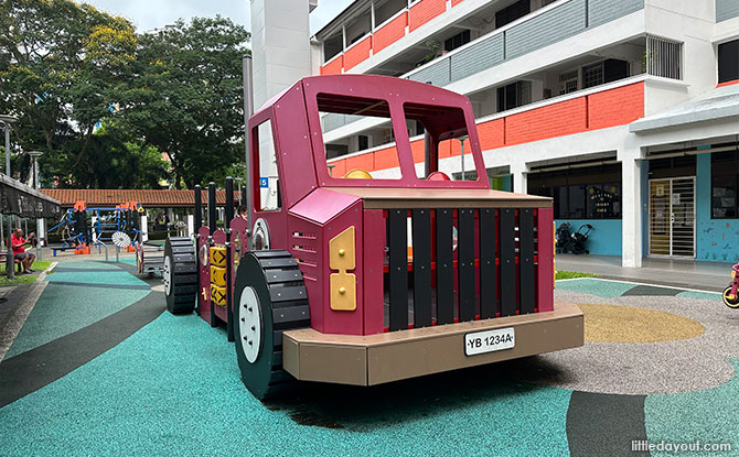 Truck Playground At Bukit Batok: Looks Like Optimus Prime!