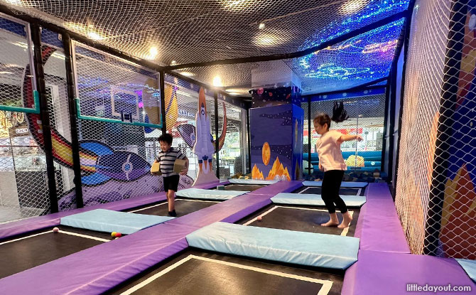 Trampoline area